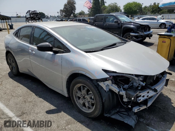 2024 Toyota Prius LE with VIN JTDACAAU3R3021455, listed as a Copart auction lot 54589325 with 18,459 mi miles and Salvage title. Bid and sale history available at DreamBid. Image 4.