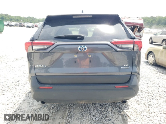 2023 Toyota RAV4 Hybrid LE with VIN JTMLWRFV8PD200078, listed as a Copart auction lot 57490185 with 67,321 mi miles and Salvage title. Bid and sale history available at DreamBid. Image 6.