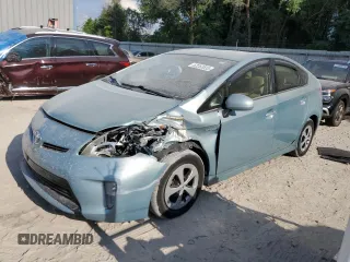 2014 Toyota Prius Four with VIN JTDKN3DU8E1747291, listed as a Copart auction lot 52253555 with 114,059 mi miles and Salvage Title. Bid and sale history available at DreamBid. Image 1.