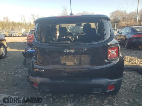 2020 Jeep Renegade Jeepster with VIN ZACNJBAB1LPM28489, listed as a Copart auction lot 84190354 with 51,895 mi miles and Salvage Title. Bid and sale history available at carsss.com. Image 6.