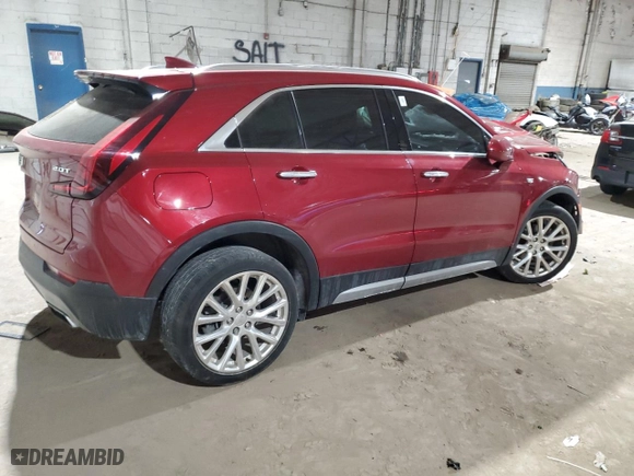 2019 Cadillac XT4 AWD Premium Luxury with VIN 1GYFZDR44KF114297, listed as a Copart auction lot 87750235 with 52,163 mi miles and Salvage Title. Bid and sale history available at carsss.com. Image 3.