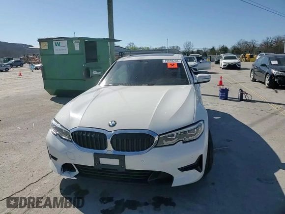 2020 BMW 3 Series 330i xDrive with VIN WBA5R7C02LFH45396, listed as a Copart auction lot 49898295 with 0 mi miles and Salvage Title. Bid and sale history available at carsss.com. Image 11.