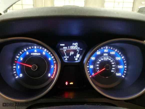 2011 Hyundai Elantra Ltd with VIN KMHDH4AE5BU143139, listed as a Copart auction lot 48597565 with 113,020 mi miles and Salvage Title. Bid and sale history available at carsss.com. Image 9.