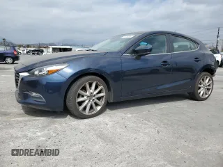 2017 Mazda 3 Touring with VIN 3MZBN1L70HM107127, listed as a Copart auction lot 53141935 with 81,686 mi miles and Salvage title. Bid and sale history available at DreamBid. Image 1.