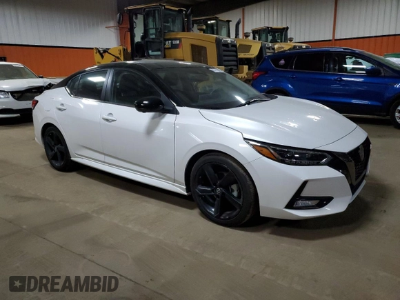 2023 Nissan Sentra SR with VIN 3N1AB8DV9PY300187, listed as a Copart auction lot 81112814 with 17,594 mi miles and Clean Title. Bid and sale history available at DreamBid. Image 4.