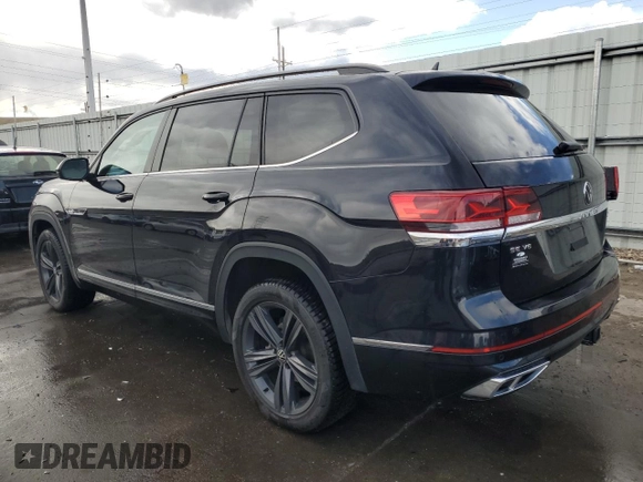 2021 Volkswagen Atlas SE with VIN 1V2RR2CA8MC527090, listed as a Copart auction lot 50008125 with 51,086 mi miles and Salvage title. Bid and sale history available at DreamBid. Image 2.