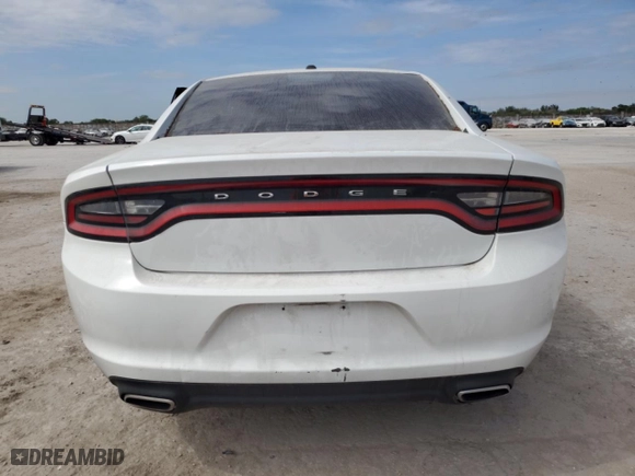 2015 Dodge Charger SE with VIN 2C3CDXBGXFH737672, listed as a Copart auction lot 45554615 with 0 mi miles and Salvage Title. Bid and sale history available at carsss.com. Image 6.