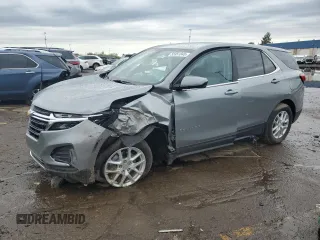 2023 Chevrolet Equinox LT with VIN 3GNAXTEGXPL131545, listed as a Copart auction lot 55951845 with 13,413 mi miles and Salvage title. Bid and sale history available at DreamBid. Image 1.