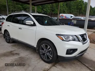 2017 Nissan Pathfinder SV with VIN 5N1DR2MM0HC661484, listed as a Copart auction lot 54237545 with 138,450 mi miles and Salvage title. Bid and sale history available at DreamBid. Image 4.