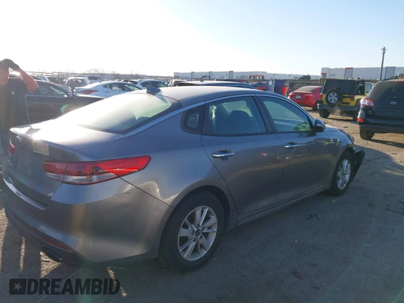 2016 Kia Optima LX with VIN 5XXGT4L39GG102599, listed as a IAAI auction lot 41748147 with 104,712 mi miles. Bid and sale history available at carsss.com. Image 4.