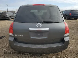 2009 Nissan Quest with VIN 5N1BV28U59N102631, listed as a Copart auction lot 83101794 with 84,775 mi miles and Salvage Title. Bid and sale history available at carsss.com. Image 6.
