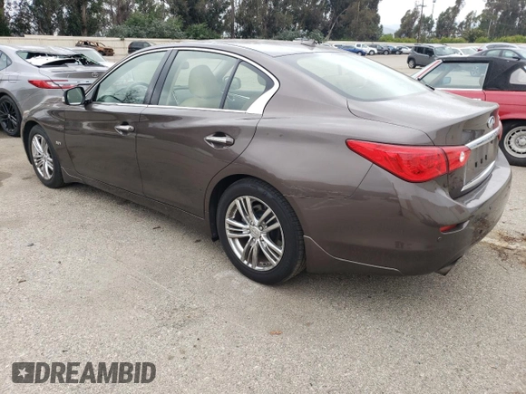 2017 Infiniti Q50 Sport with VIN JN1EV7AP9HM743324, listed as a Copart auction lot 59636665 with 67,908 mi miles and Salvage title. Bid and sale history available at DreamBid. Image 2.