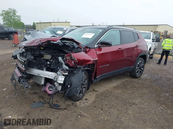 2022 Jeep Compass Limited с VIN 3C4NJDCB9NT180208, выставлен на аукционе IAAI как лот 42369421 с пробегом 51 369 миль миль и . История ставок и продаж доступна на DreamBid. Изображение 2.