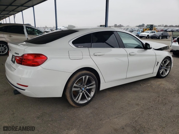 2016 BMW 4 Series 435i with VIN WBA4B1C59GG242924, listed as a Copart auction lot 85753104 with 0 mi miles and Salvage Title. Bid and sale history available at carsss.com. Image 3.