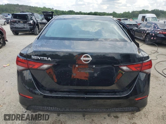 2025 Nissan Sentra S with VIN 3N1AB8BV8SY230046, listed as a Copart auction lot 54944085 with 14,616 mi miles and Clean Title. Bid and sale history available at DreamBid. Image 6.
