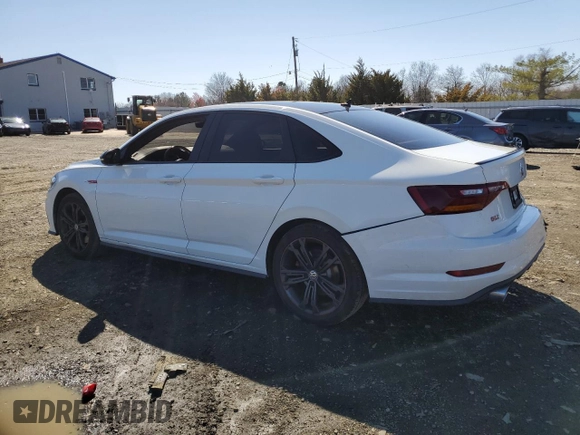 2019 Volkswagen Jetta GLI S with VIN 3VW5T7BU3KM161784, listed as a Copart auction lot 50157705 with 77,370 mi miles and Salvage Title. Bid and sale history available at DreamBid. Image 2.