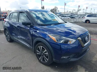 2019 Nissan Kicks S with VIN 3N1CP5CU4KL515046, listed as a IAAI auction lot 41573577 with 84,739 mi miles. Bid and sale history available at carsss.com. Image 1.