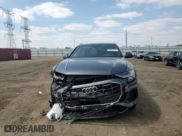 2019 Audi Q8 Premium Plus with VIN WA1BVAF14KD009032, listed as a Copart auction lot 52612715 with Not provided miles and Salvage title. Bid and sale history available at DreamBid. Image 11.