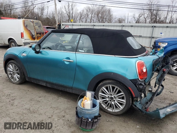 2017 MINI Convertible Cooper S with VIN WMWWG9C34H3C82363, listed as a Copart auction lot 47818655 with 99,405 mi miles and Salvage title. Bid and sale history available at DreamBid. Image 2.