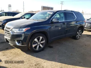 2021 Chevrolet Traverse LT Leather with VIN 1GNEVHKW9MJ138361, listed as a Copart auction lot 76510873 with 53,419 mi miles. Bid and sale history available at carsss.com. Image 1.