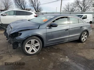 2013 Volkswagen CC Sport with VIN WVWBP7AN6DE570603, listed as a Copart auction lot 42858115 with 122,477 mi miles and Salvage Title. Bid and sale history available at carsss.com. Image 1.