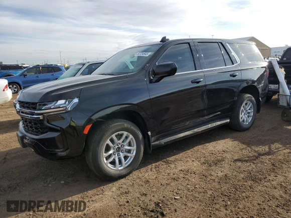 2023 Chevrolet Tahoe Commercial with VIN 1GNSKLED7PR268508, listed as a Copart auction lot 50734945 with 7,353 mi miles and Clean title. Bid and sale history available at DreamBid. Image 1.