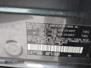 2023 Toyota RAV4 XLE with VIN 2T3P1RFV7PC325982, listed as a IAAI auction lot 42451699 with 20,745 mi miles and . Bid and sale history available at DreamBid. Image 9.