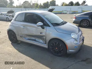 2016 FIAT 500e with VIN 3C3CFFGE9GT197803, listed as a Copart auction lot 50646875 with 55,315 mi miles and Salvage Title. Bid and sale history available at carsss.com. Image 4.