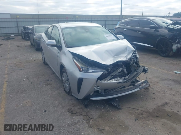 2022 Toyota Prius L Eco with VIN JTDKAMFU7N3175987, listed as a IAAI auction lot 41625093 with Not provided miles and . Bid and sale history available at DreamBid. Image 1.