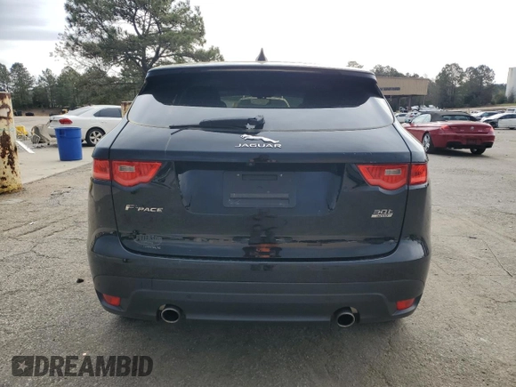2020 Jaguar F-Pace 30t Prestige with VIN SADCK2GXXLA636451, listed as a Copart auction lot 50127785 with 75,990 mi miles and Salvage Title. Bid and sale history available at DreamBid. Image 6.