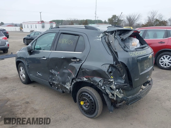 2018 Chevrolet Trax LT with VIN 3GNCJLSB2JL409509, listed as a IAAI auction lot 41800104 with 84,630 mi miles and . Bid and sale history available at carsss.com. Image 3.
