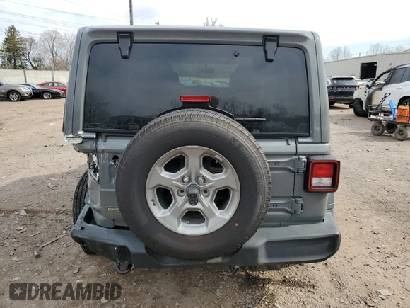 2021 Jeep Wrangler Unlimited Freedom with VIN 1C4HJXDN4MW672340, listed as a Copart auction lot 49406695 with 48,832 mi miles and Salvage title. Bid and sale history available at DreamBid. Image 6.