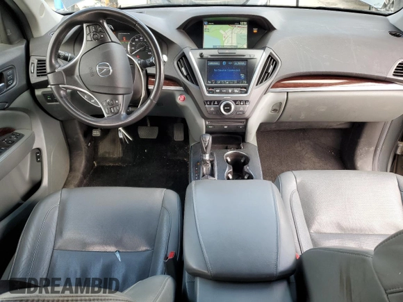 2014 Acura MDX Advance with VIN 5FRYD4H83EB029881, listed as a Copart auction lot 47689435 with 97,184 mi miles and Salvage Title. Bid and sale history available at DreamBid. Image 8.