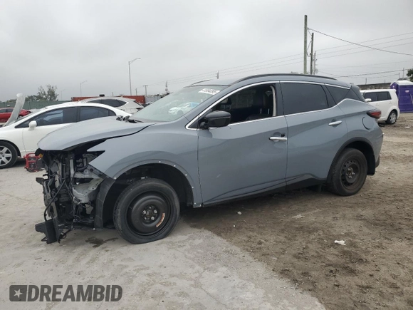 2023 Nissan Murano SV z VIN 5N1AZ2BJ0PC138069, wystawiony jako Copart lot #41884095 z przebiegiem 15 443 mil mil oraz Szkoda całkowita • Salvage title. Historia ofert i sprzedaży dostępna na DreamBid. Obrazek 1.