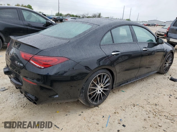 2021 Mercedes-Benz CLA 35 AMG with VIN W1K5J5BB5MN180587, listed as a Copart auction lot 50744745 with 65,231 mi miles and Salvage Title. Bid and sale history available at DreamBid. Image 3.