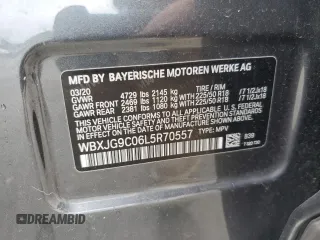 2020 BMW X1 xDrive28i с VIN WBXJG9C06L5R70557, выставлен на аукционе Copart как лот 55525365 с пробегом 32 207 миль миль и Списание • Salvage title. История ставок и продаж доступна на DreamBid. Изображение 13.