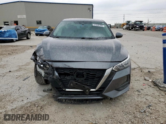 2020 Nissan Sentra S with VIN 3N1AB8BV4LY234757, listed as a Copart auction lot 51538765 with 53,342 mi miles and Salvage Title. Bid and sale history available at DreamBid. Image 5.