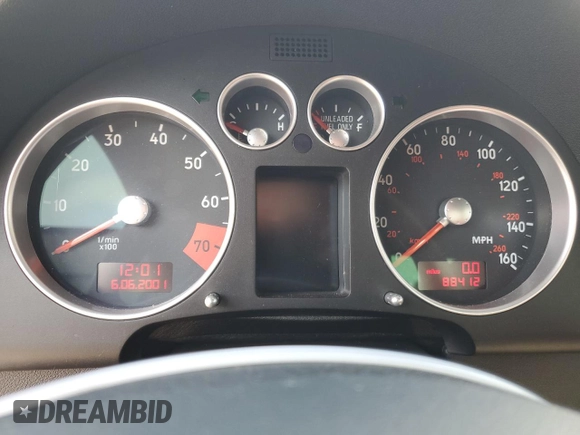 2002 Audi TT ALMS Edition with VIN TRUWT28N221028141, listed as a Copart auction lot 72626484 with 88,412 mi miles and Salvage Title. Bid and sale history available at carsss.com. Image 9.