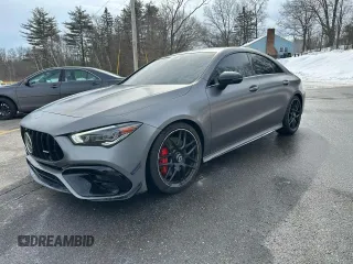2021 Mercedes-Benz CLA 45 AMG with VIN W1K5J5DB5MN181560, listed as a Copart auction lot 47049525 with 96,171 mi miles and Clean Title. Bid and sale history available at DreamBid. Image 1.