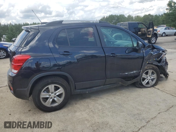 2021 Chevrolet Trax LT z VIN KL7CJPSB8MB333314, wystawiony jako Copart lot #60757295 z przebiegiem 32 821 mil mil oraz Szkoda całkowita • Salvage title. Historia ofert i sprzedaży dostępna na DreamBid. Obrazek 3.