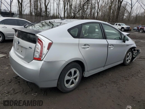 2012 Toyota Prius One with VIN JTDKN3DU6C5444631, listed as a Copart auction lot 52697135 with 179,445 mi miles and Salvage Title. Bid and sale history available at carsss.com. Image 3.