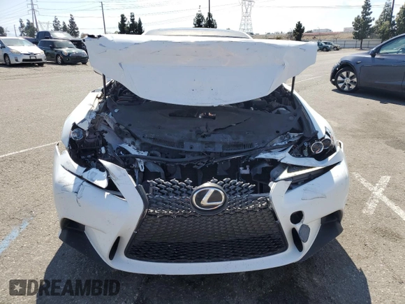 2016 Lexus IS 200t with VIN JTHBA1D27G5002704, listed as a Copart auction lot 52752465 with 84,357 mi miles and Salvage Title. Bid and sale history available at DreamBid. Image 5.