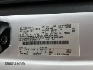 2016 Ford F-150 XL with VIN 1FTMF1C85GKD83438, listed as a Copart auction lot 62430855 with 220,612 mi miles and Clean title. Bid and sale history available at DreamBid. Image 12.