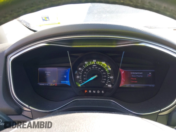 2013 Ford Fusion SE with VIN 3FA6P0HR2DR191084, listed as a IAAI auction lot 41640526 with 56,868 mi miles and . Bid and sale history available at DreamBid. Image 7.