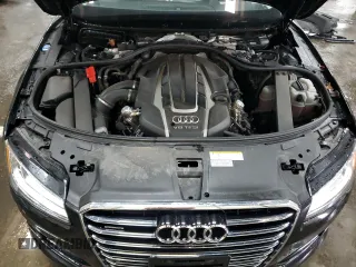 2016 Audi A8 L 4.0T Sport with VIN WAU43AFD1GN021393, listed as a Copart auction lot 45494265 with 73,770 mi miles and Salvage Title. Bid and sale history available at carsss.com. Image 11.
