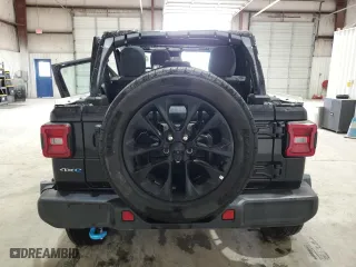 2024 Jeep Wrangler 4xe Sahara with VIN 1C4RJXP60RW257385, listed as a Copart auction lot 47660655 with 20,899 mi miles and Salvage Title. Bid and sale history available at carsss.com. Image 6.