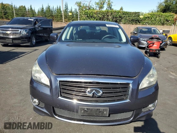 2011 Infiniti M with VIN JN1BY1AP3BM325629, listed as a Copart auction lot 58600135 with 132,635 mi miles and Salvage title. Bid and sale history available at DreamBid. Image 5.