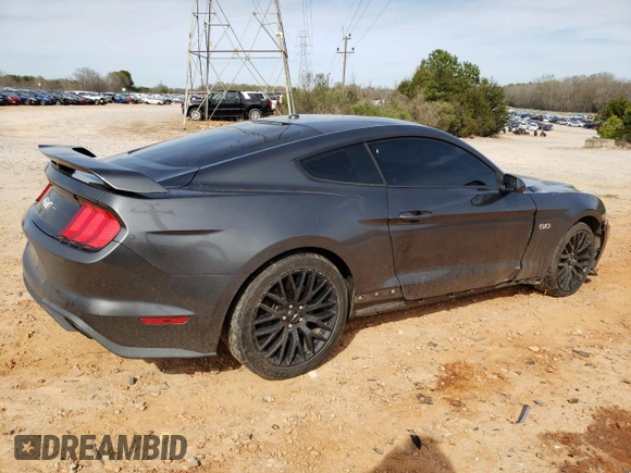 2019 Ford Mustang GT with VIN 1FA6P8CF0K5124320, listed as a Copart auction lot 48339554 with 102,387 mi miles and Salvage title. Bid and sale history available at DreamBid. Image 3.
