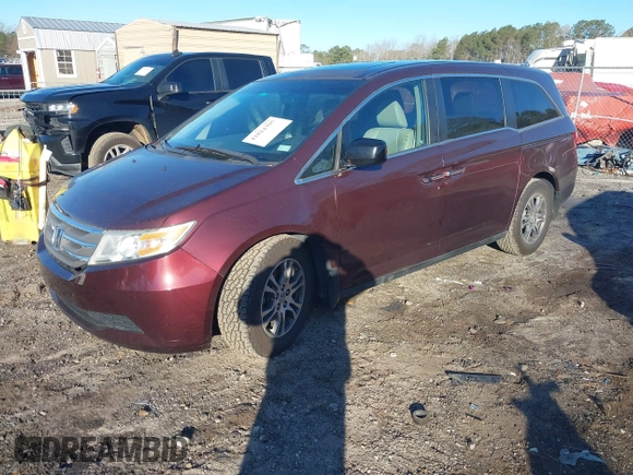 2012 Honda Odyssey EX-L with VIN 5FNRL5H60CB096691, listed as a IAAI auction lot 41824395 with 93,047 mi miles and . Bid and sale history available at DreamBid. Image 17.