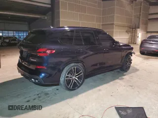 2024 BMW X5 M60i with VIN 5UX33EU08R9V21549, listed as a Copart auction lot 84082814 with 0 mi miles and Salvage Title. Bid and sale history available at carsss.com. Image 3.